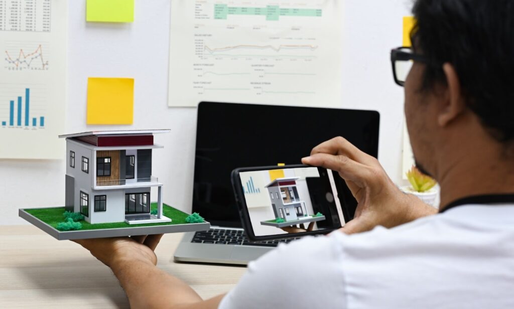 viewing home model from phone