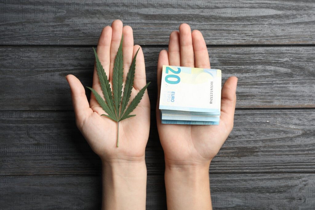 money and cannabis