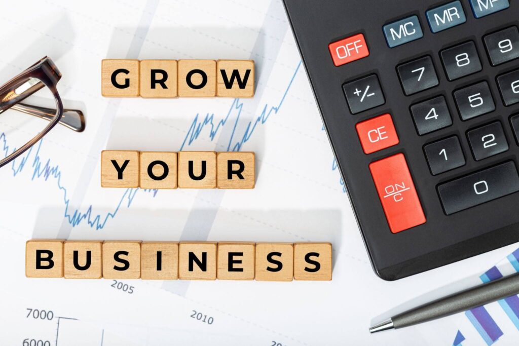 Grow Your Business Finance and Investment Concept