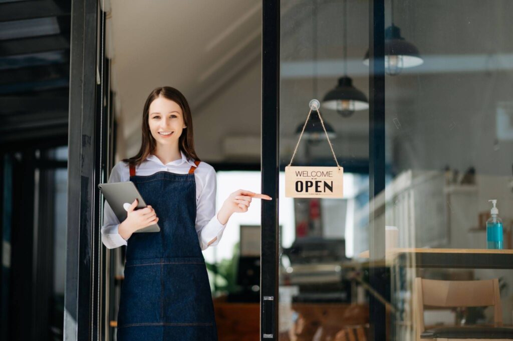Startup successful small business owner